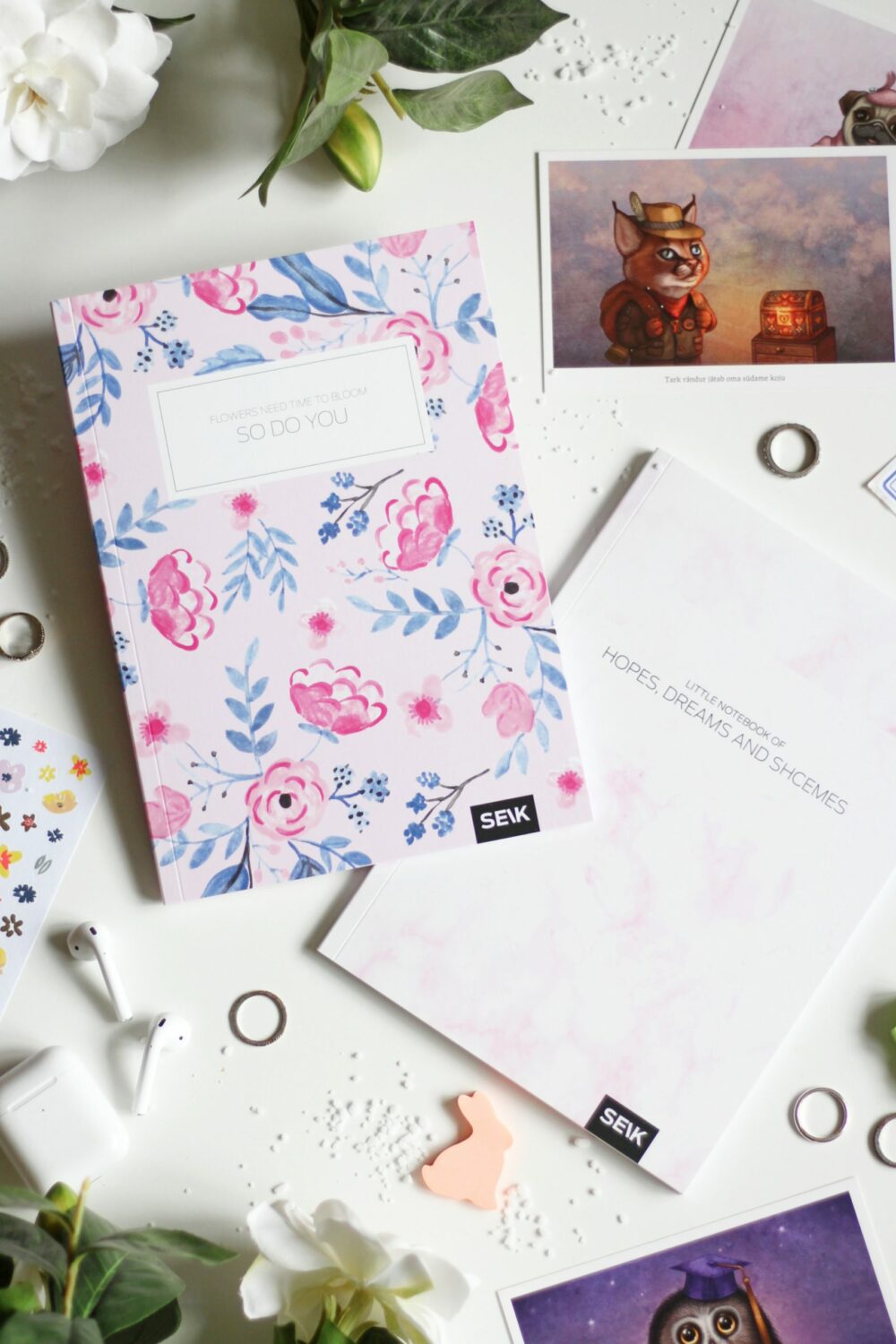 Bullet Journal Dreams & Blomster (2 stk)