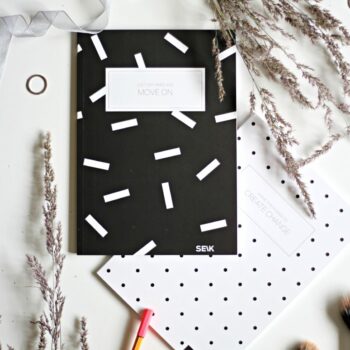Bullet Journal sort & hvid (2 stk)