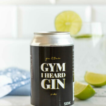 Sokker i en dåse - Gym? Jeg har hørt Gin! - Gin & Tonic-strømper (størrelse 40-46)
