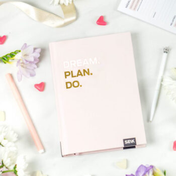 Produktivitetsplanlægger - Dream. Planlæg. Do. (pink)