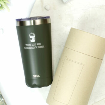 Termokande/kaffekop - dagens gode humør er sponsoreret af kaffe 350ml