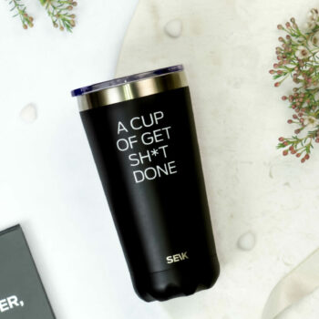 Termokande/kaffekop - en kop get sh*t done 350 ml
