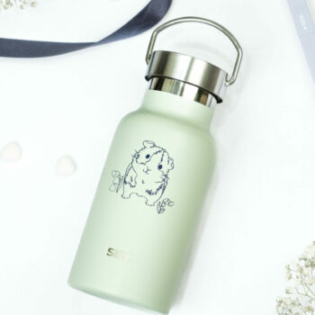Vandflaske/termos - marsvin 350 ml