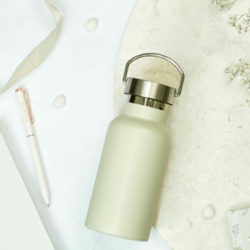 Vandflaske/Thermos - beige 350 ml