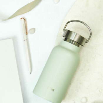 Vandflaske/Thermos - pastelgrøn 350 ml