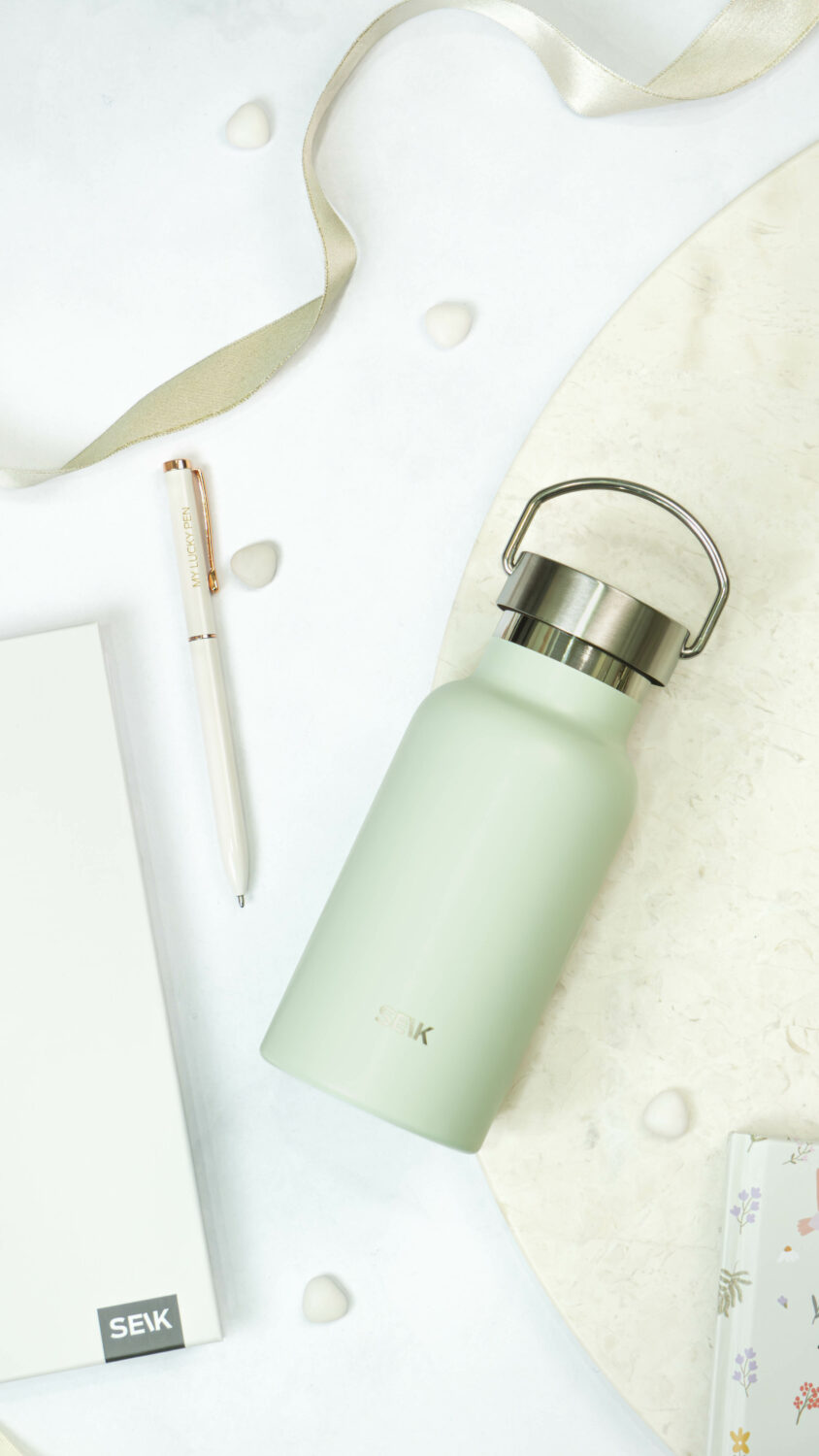 Vandflaske/Thermos - pastelgrøn 350 ml