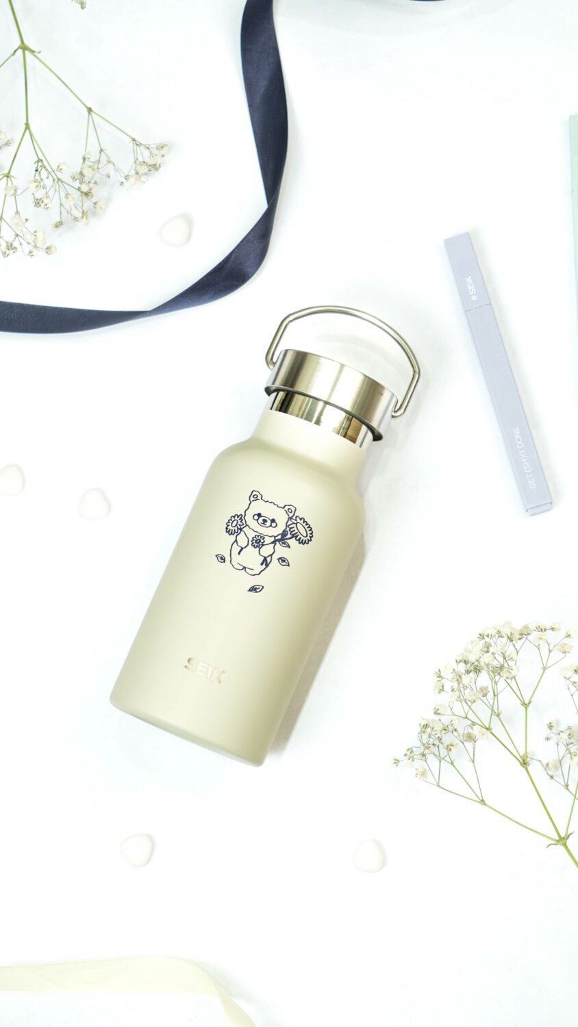 Vandflaske/Thermos - bjørn 350 ml