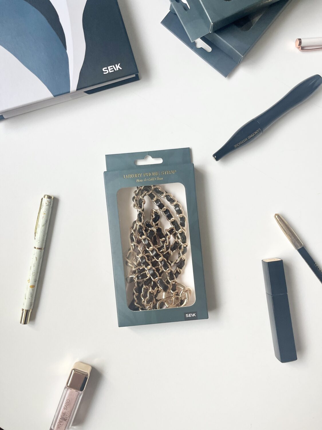 Universal telefonrem - noir & gold glam