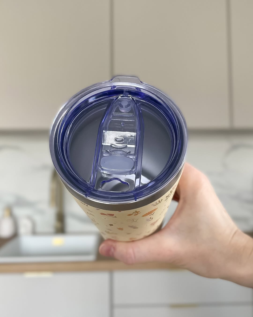 Termokande/kaffekop - Blomster 350ml - Billede 7
