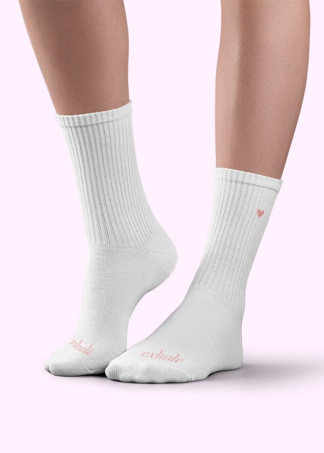 Sportstrømper – Inhale & Exhale (unisex 35–46)