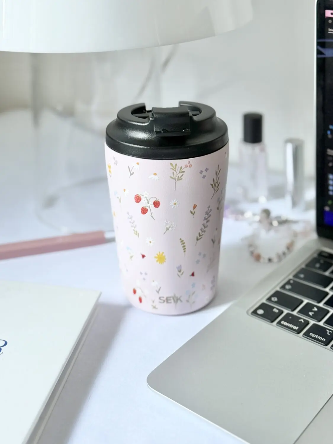 Termokrus til kaffe - jordbær (350ml)