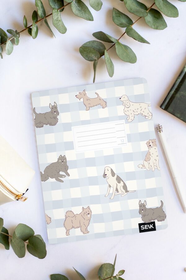 Linet notesbog (12 ark) – hunde