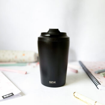 Termokrus til kaffe - sort (350ml)