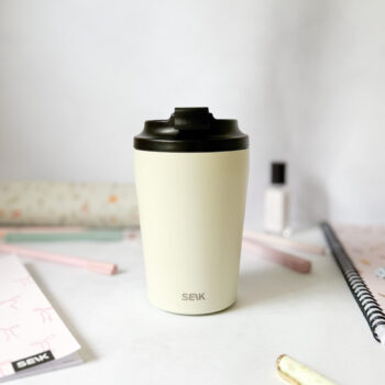 Termokrus til kaffe - beige (350ml)