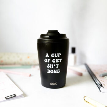 Termokrus til kaffe - get sh*t done (350ml)
