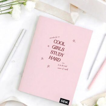 A5 ternet notesbog (36 blade) - cool girls study hard